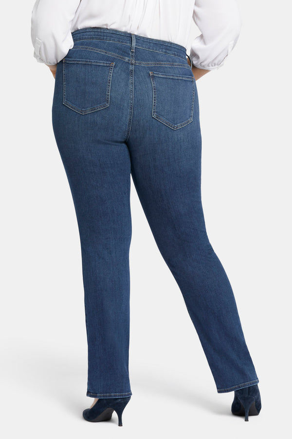 nydj Marilyn Straight Jeans In Plus Size