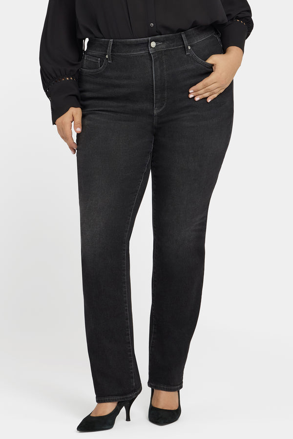 Nydj Marilyn Straight Jeans In Plus Size