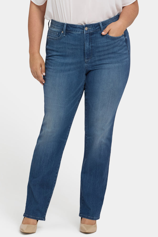 Nydj Marilyn Straight Jeans In Plus Size