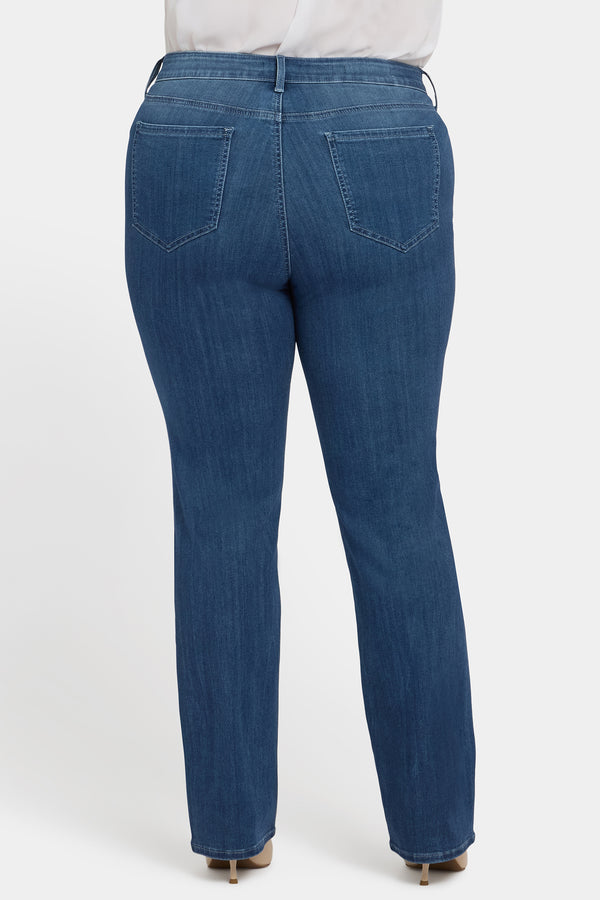 nydj Marilyn Straight Jeans In Plus Size