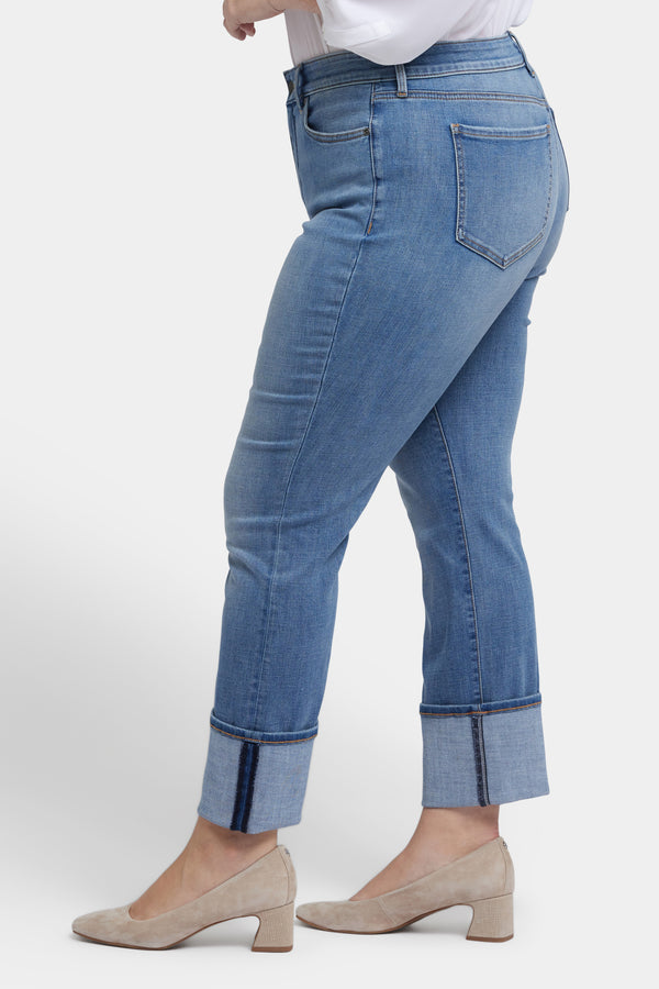 Nydj Marilyn Straight Jeans In Plus Size