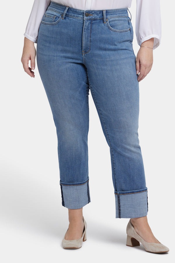 Nydj Marilyn Straight Jeans In Plus Size