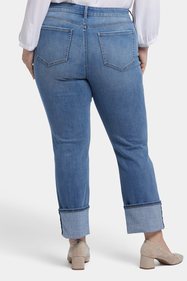 nydj Marilyn Straight Jeans In Plus Size