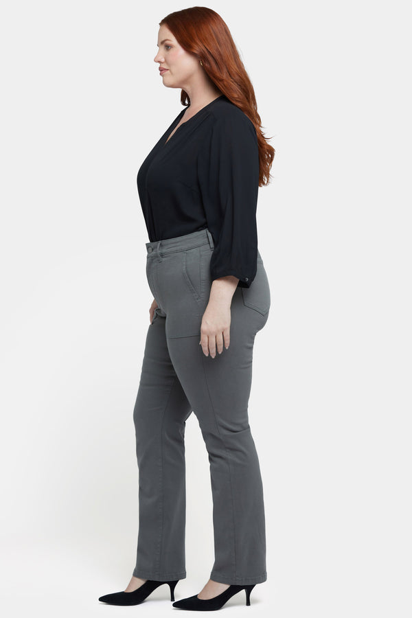 Nydj Marilyn Straight Jeans In Plus Size