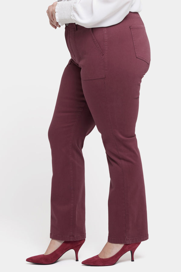 Nydj Marilyn Straight Jeans In Plus Size