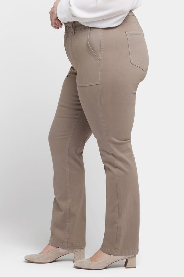 Nydj Marilyn Straight Jeans In Plus Size