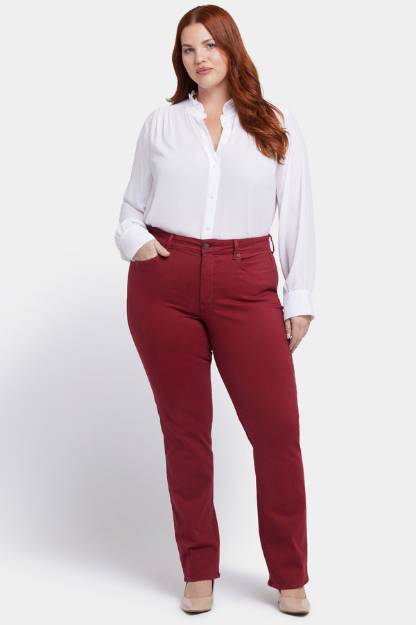 Nydj Marilyn Straight Jeans In Plus Size