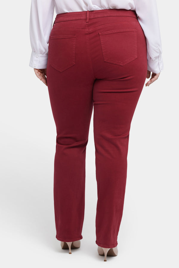 nydj Marilyn Straight Jeans In Plus Size