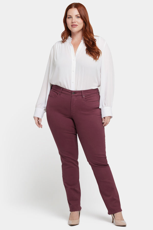 Nydj Marilyn Straight Jeans In Plus Size