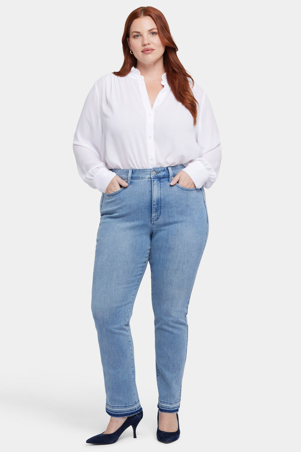 Nydj Marilyn Straight Jeans In Plus Size
