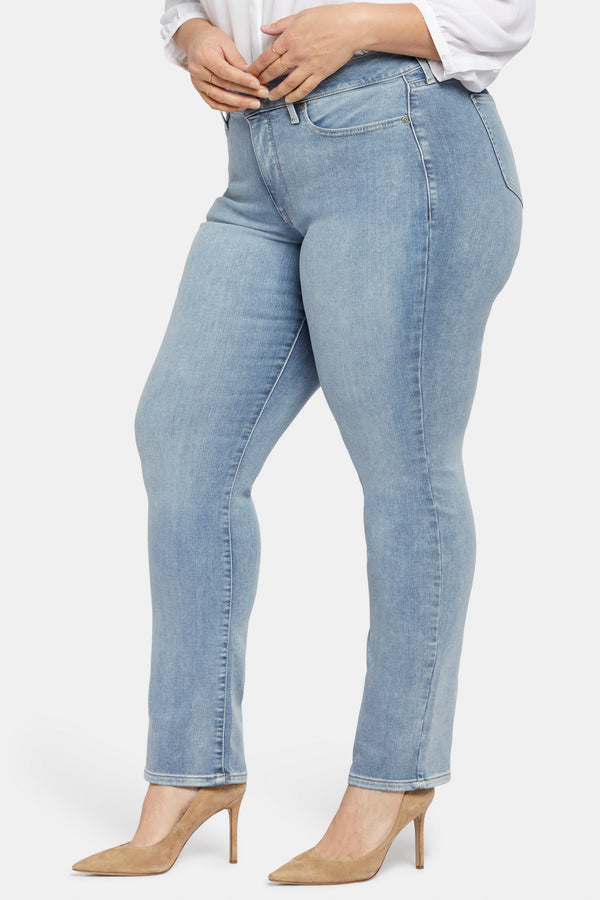 Nydj Marilyn Straight Jeans In Plus Size