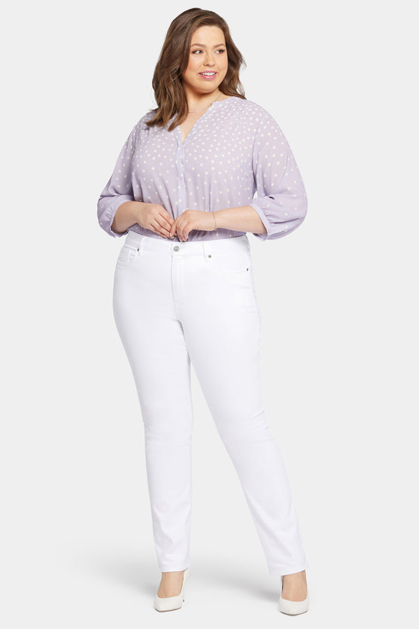 Nydj Marilyn Straight Jeans In Plus Size