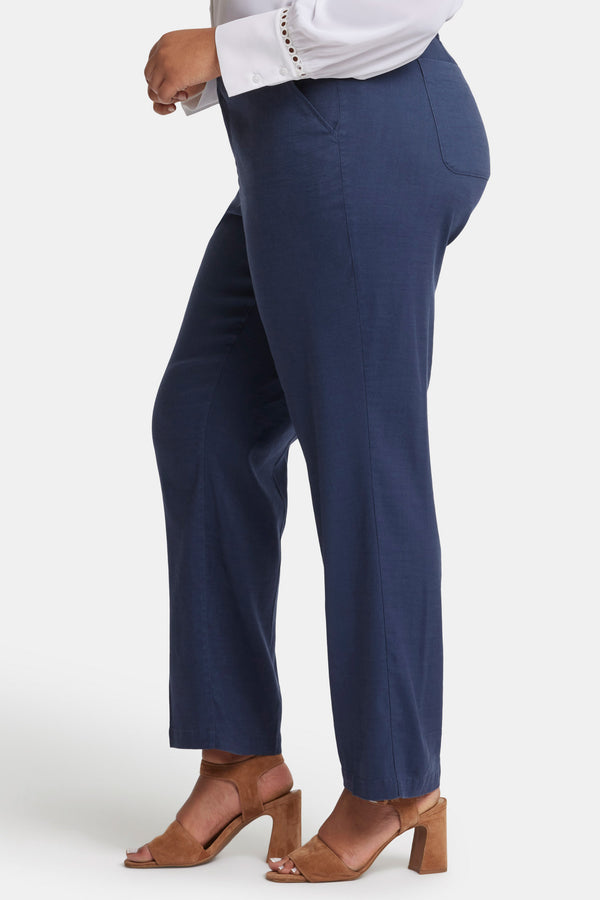 Nydj Marilyn Straight Pants In Plus Size