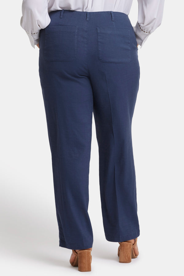 nydj Marilyn Straight Pants In Plus Size