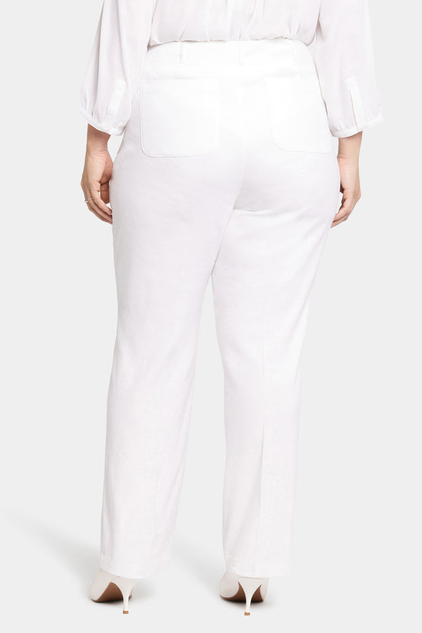 nydj Marilyn Straight Pants In Plus Size