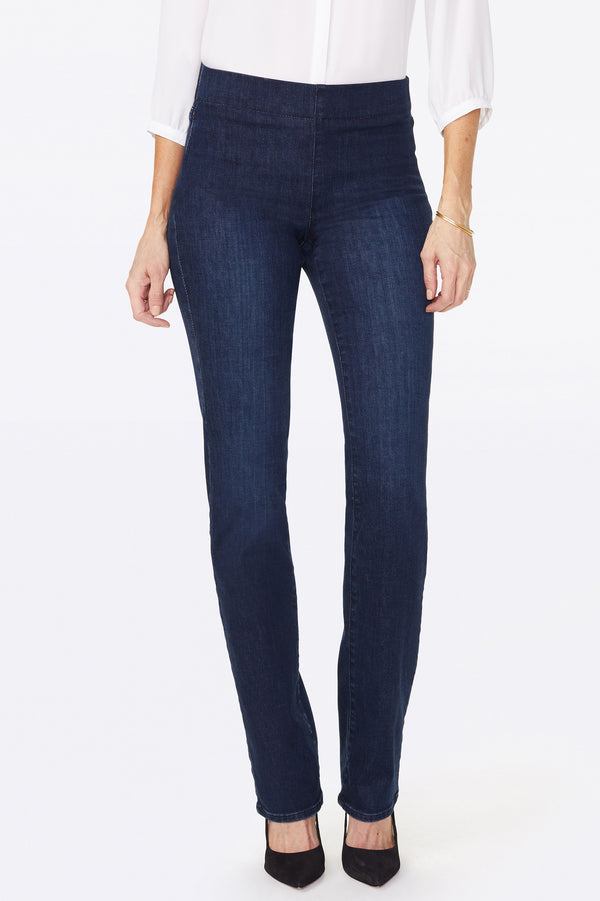 Nydj Marilyn Straight Pull-On Jeans