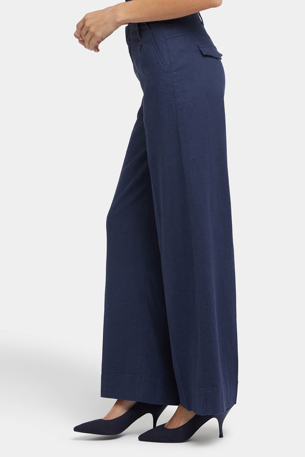 Nydj Mona Wide Leg Trouser Pants In Petite