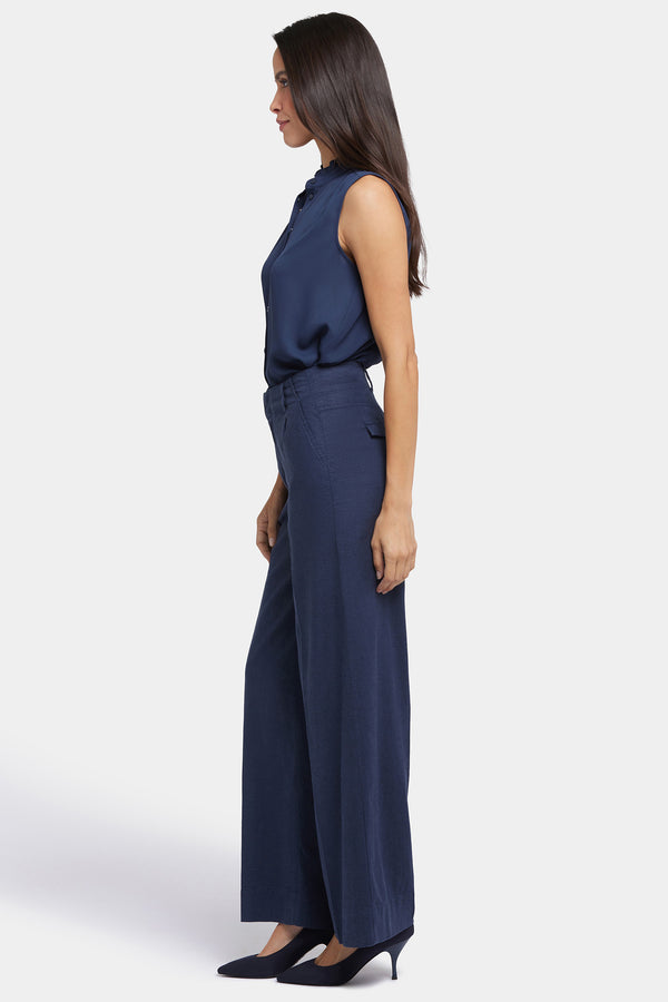 Nydj Mona Wide Leg Trouser Pants In Petite