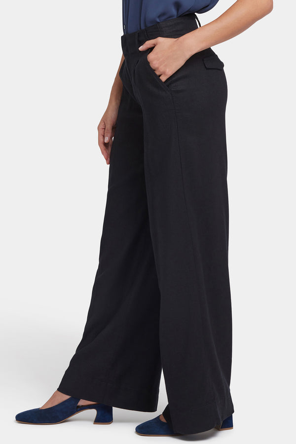 Nydj Mona Wide Leg Trouser Pants In Petite