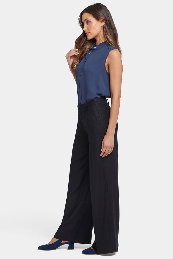 Nydj Mona Wide Leg Trouser Pants In Petite