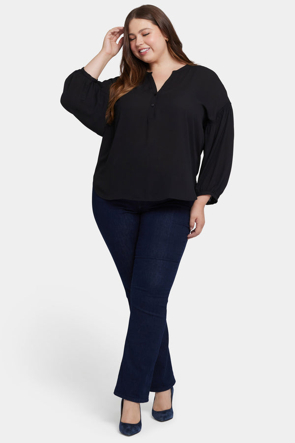 Nydj Paulina Peasant Blouse In Plus Size