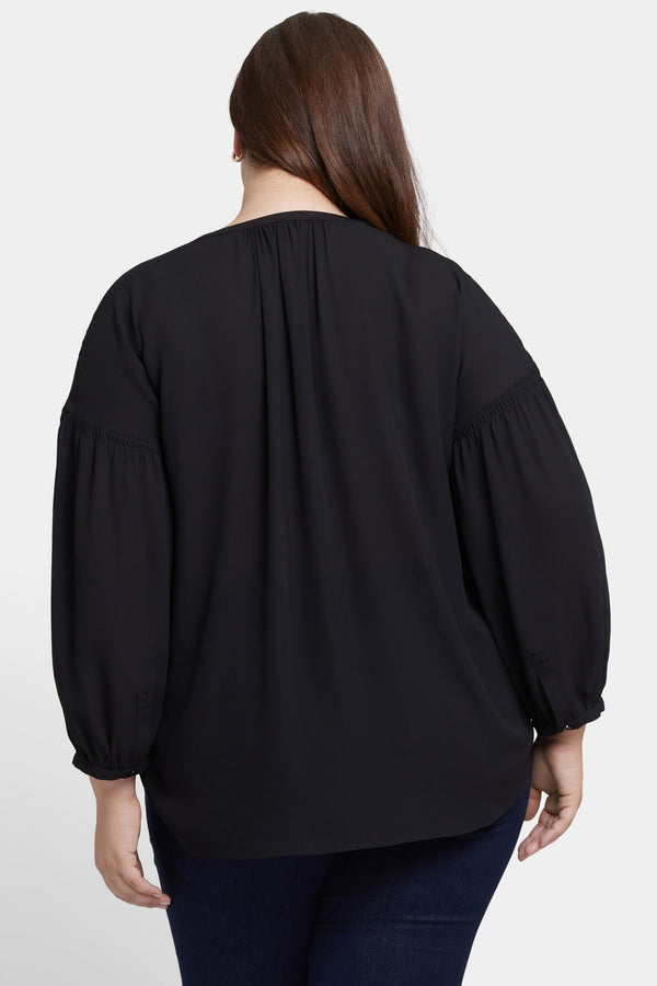 nydj Paulina Peasant Blouse In Plus Size