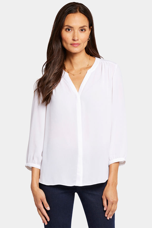 Nydj Pintuck Blouse