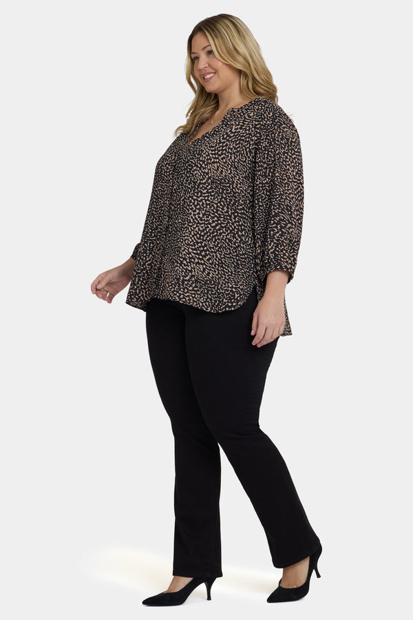 Nydj Pintuck Blouse In Plus Size
