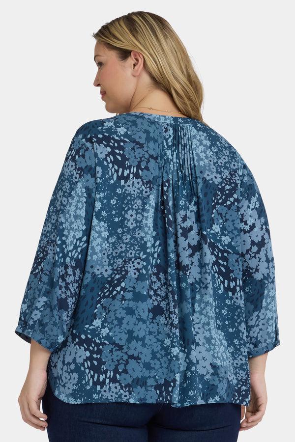 Nydj Pintuck Blouse In Plus Size