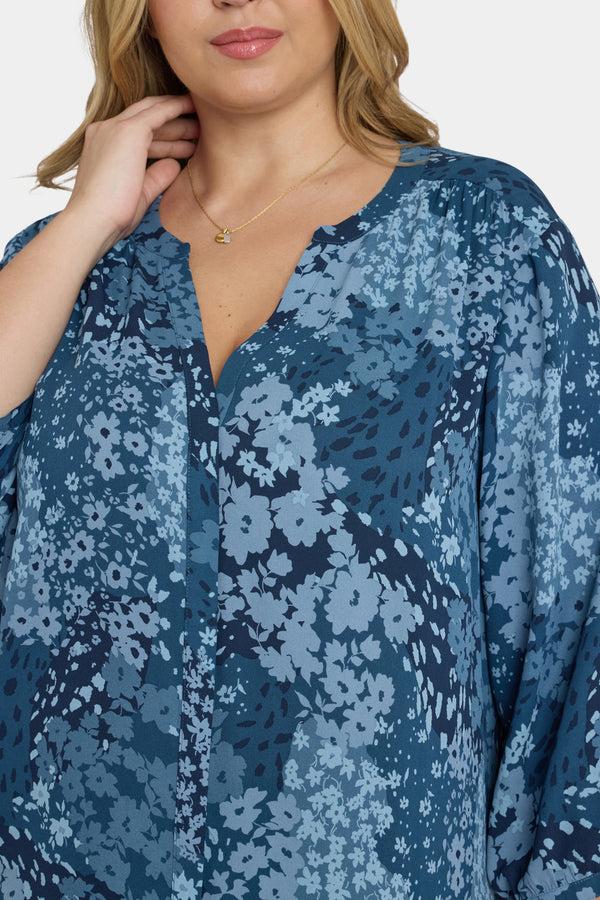 nydj Pintuck Blouse In Plus Size
