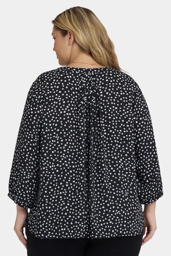 Nydj Pintuck Blouse In Plus Size