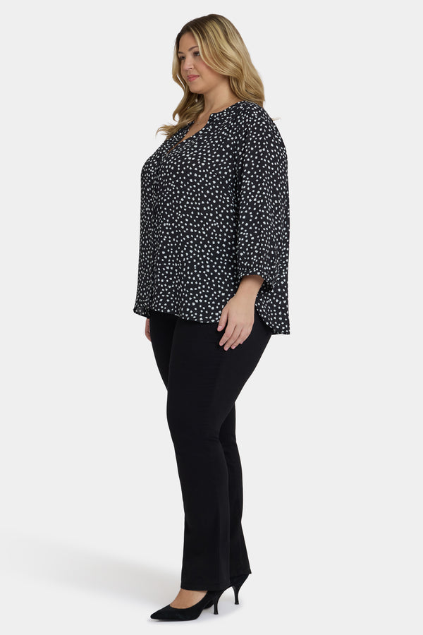 Nydj Pintuck Blouse In Plus Size