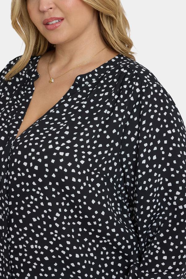 nydj Pintuck Blouse In Plus Size