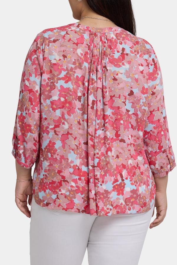 Nydj Pintuck Blouse In Plus Size