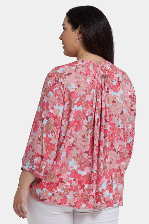 nydj Pintuck Blouse In Plus Size