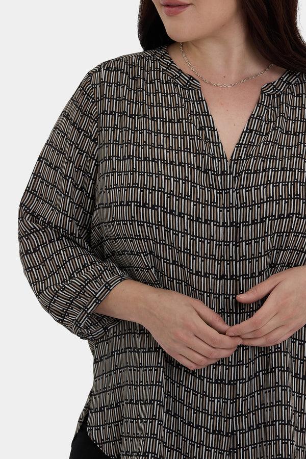 Nydj Pintuck Blouse In Plus Size