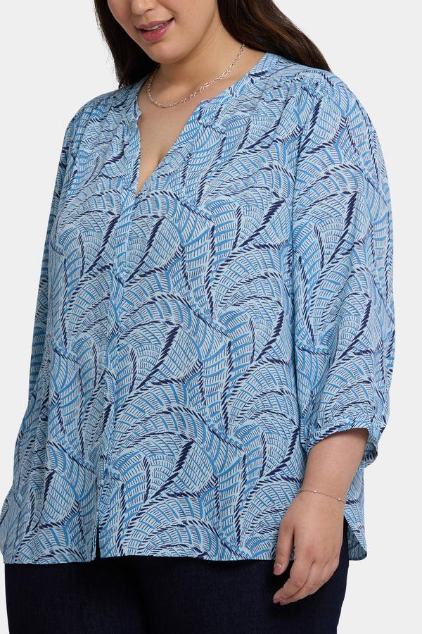 Nydj Pintuck Blouse In Plus Size