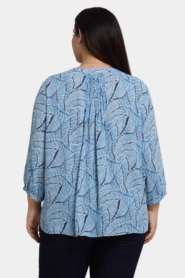 nydj Pintuck Blouse In Plus Size