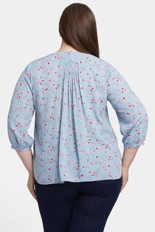 Nydj Pintuck Blouse In Plus Size