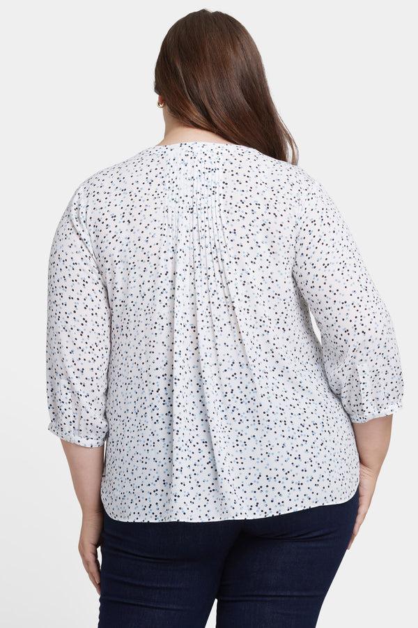 nydj Pintuck Blouse In Plus Size
