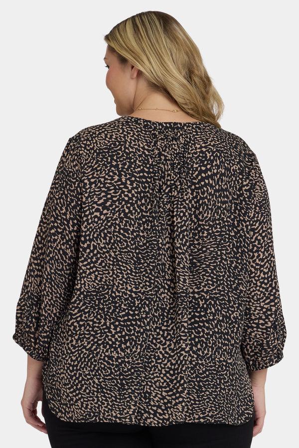 nydj Pintuck Blouse In Plus Size