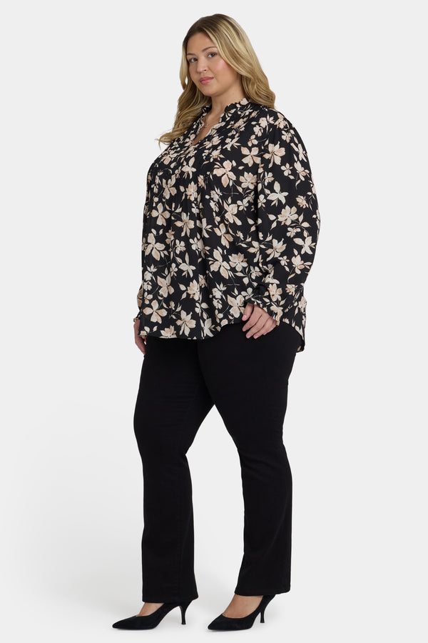 Nydj Pleated Front Tunic In Plus Size