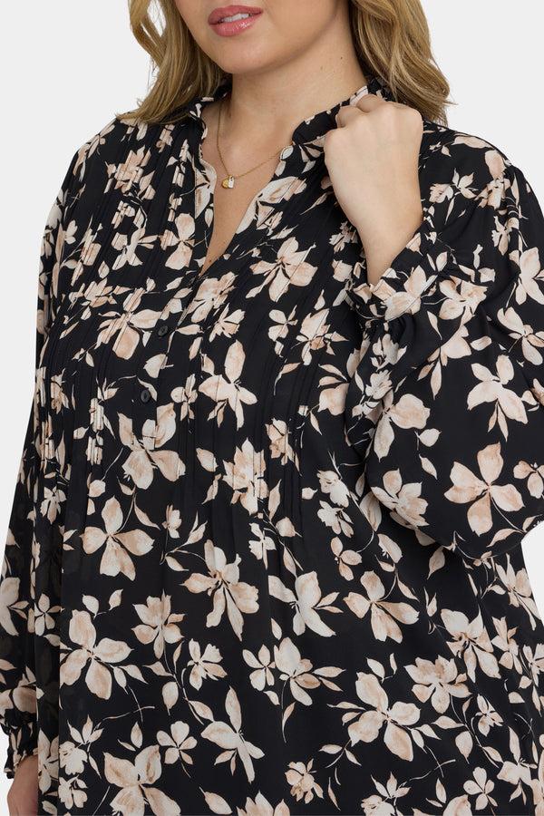 Nydj Pleated Front Tunic In Plus Size