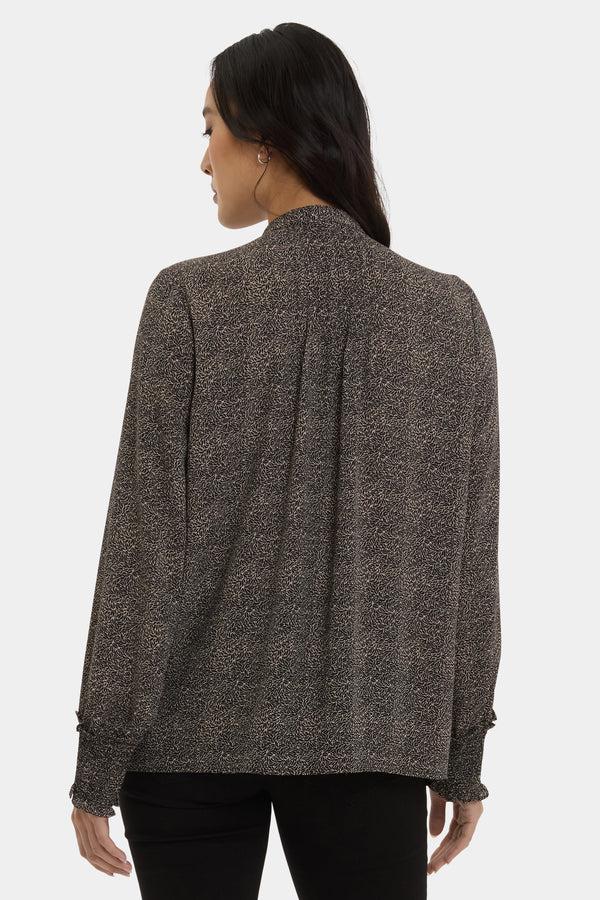 Nydj Pleated Peasant Blouse