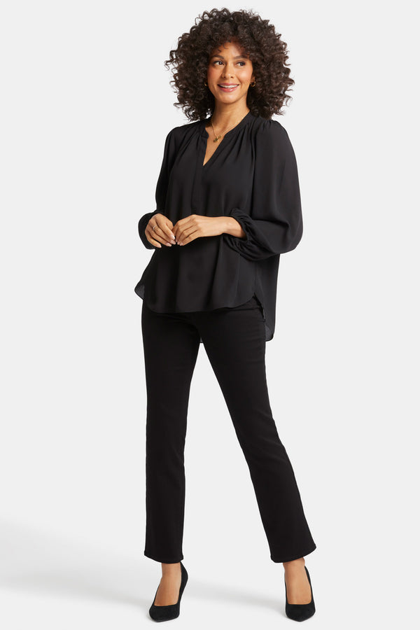 Nydj Puff Sleeve Popover Top