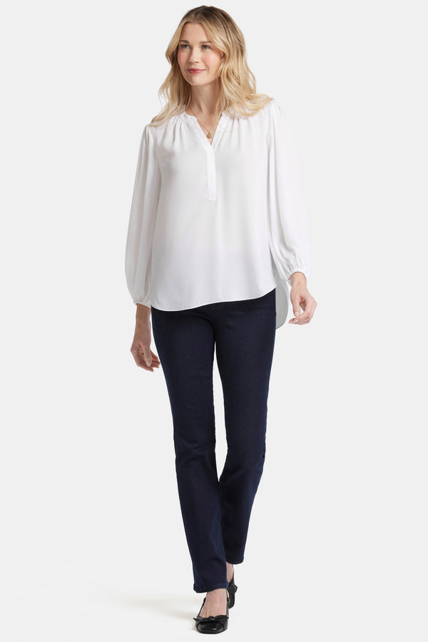 Nydj Puff Sleeve Popover Top