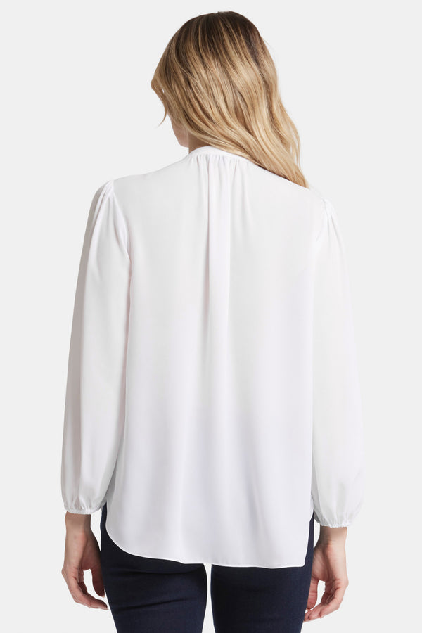 nydj Puff Sleeve Popover Top