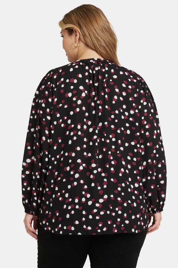 nydj Puff Sleeve Popover Top In Plus Size