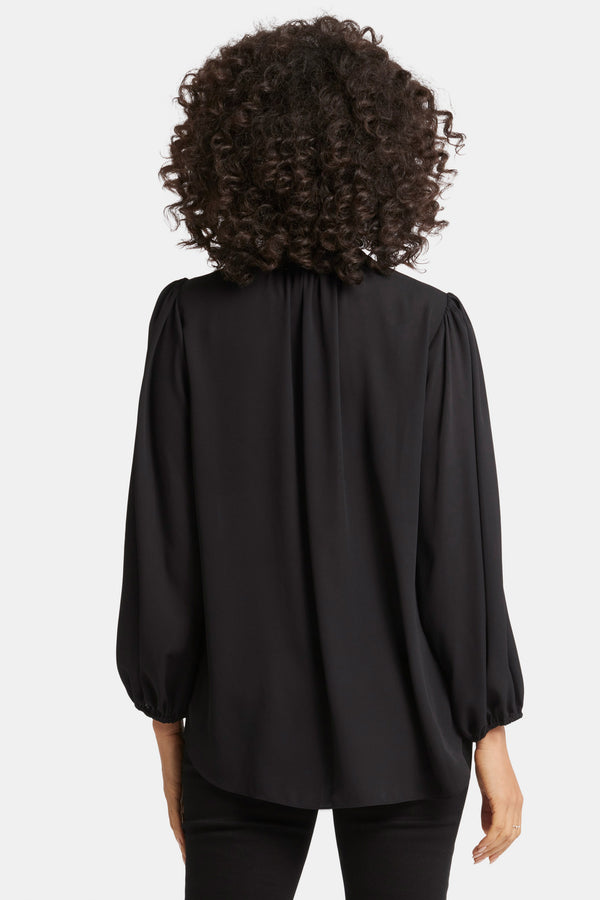 nydj Puff Sleeve Popover Top