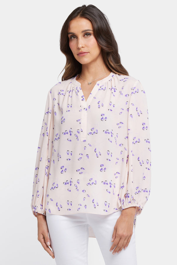 Nydj Puff Sleeved Popover Top